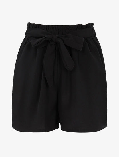 Short fluide coupe loose - noir - 1