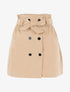 Jupe courte à boutons pression - beige - 1