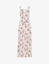 Robe longue à imprimé pivoines - blanc - 3