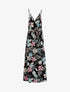 Robe fleurie à encolure cache-coeur - noir - 6