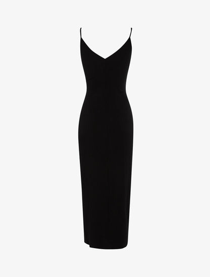 Robe à rayures en relief - noir - 2