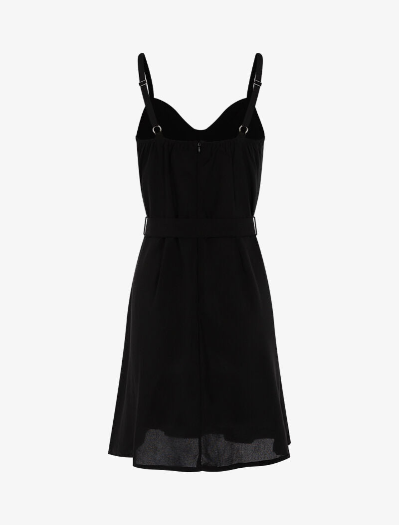 Robe à boutonnière décorative - noir - 2