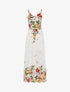 Robe longue à imprimé floral - blanc - 1