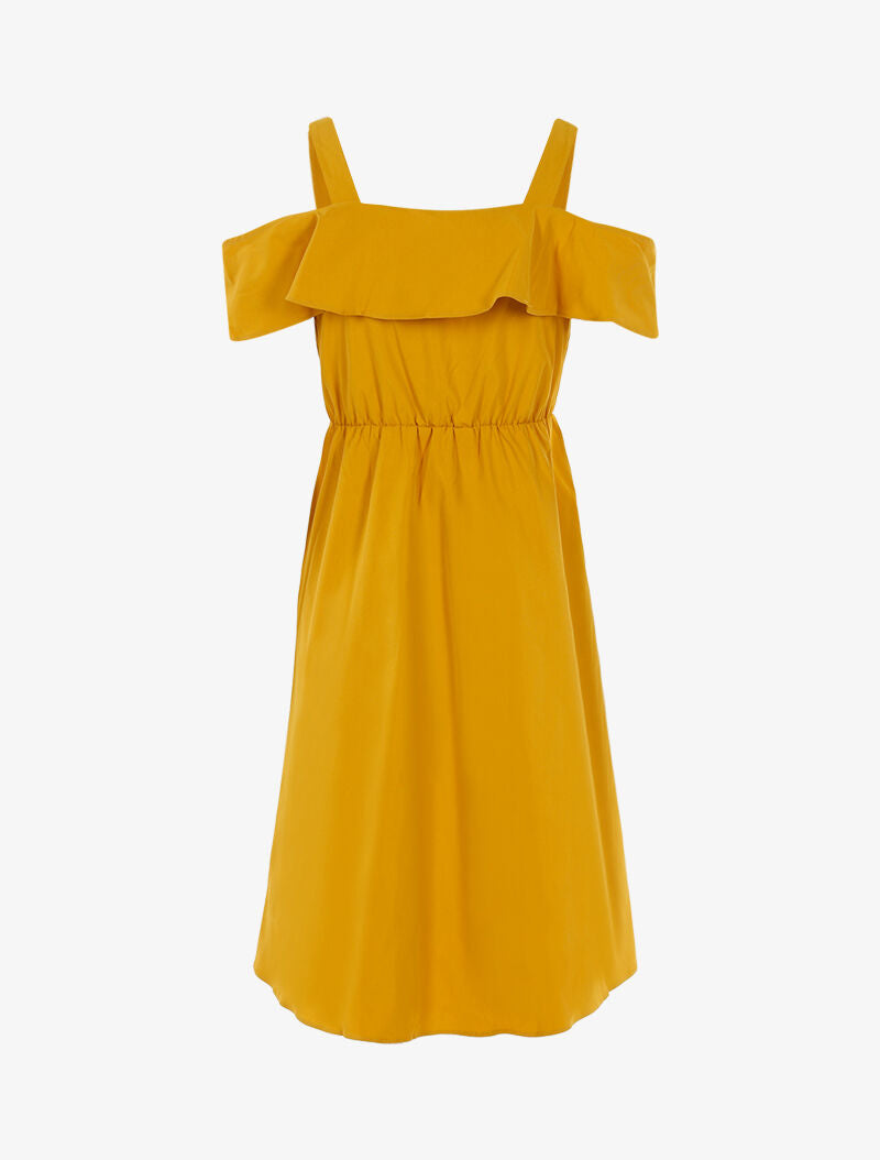 Robe à épaules nues - jaune - 2