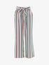 Pantalon fluide à rayures - blanc - 1