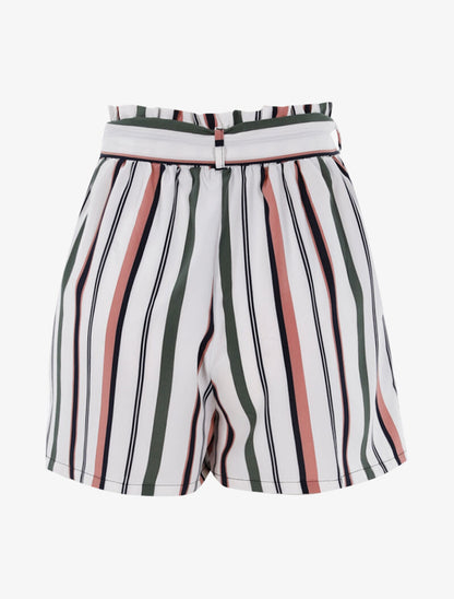 Short ample à rayures - blanc - 2