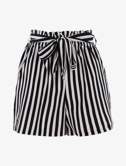 Short ample à rayures - noir - 3