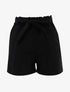 Short uni effet toile - noir - 3