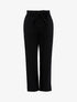 Pantalon ample effet toile - noir - 1