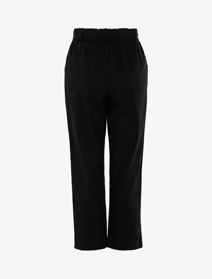 Pantalon ample effet toile - noir - 2