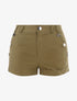Short à boutons décoratifs - kaki - 3