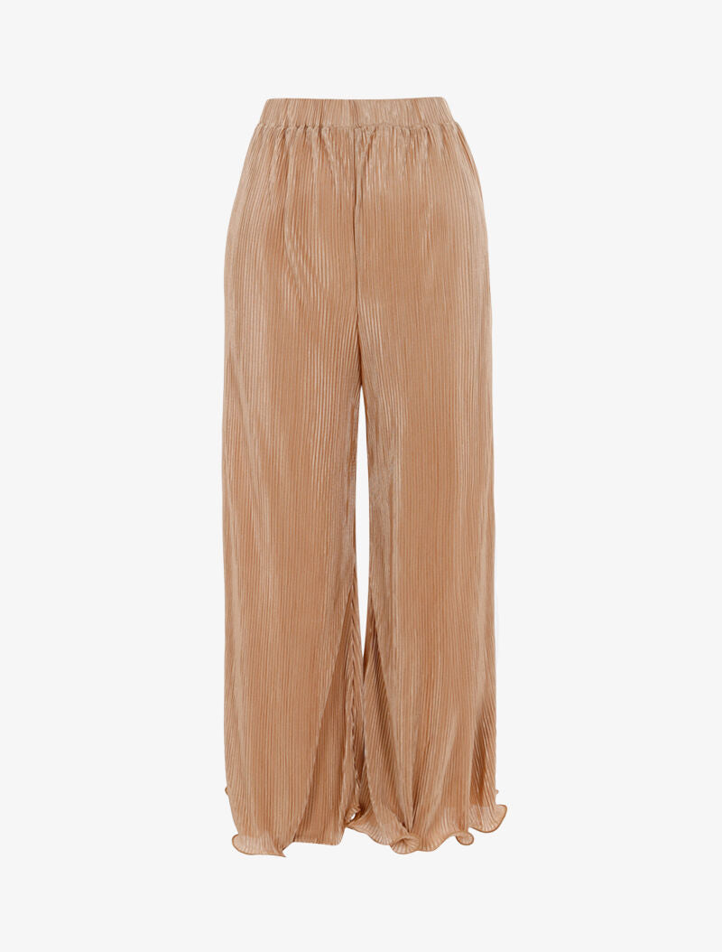 7/8-Hose mit Waffeleffekt - beige