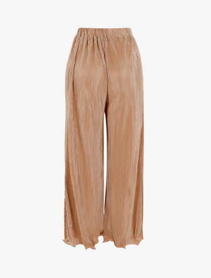 7/8-Hose mit Waffeleffekt - beige