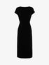 Robe t-shirt à bandes irisées - noir - 1