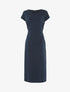 Robe t-shirt à bandes irisées - marine - 3