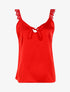 Débardeur à bretelles détails crochet - rouge - 1