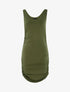 Robe moulante à côtés froncés - kaki - 1