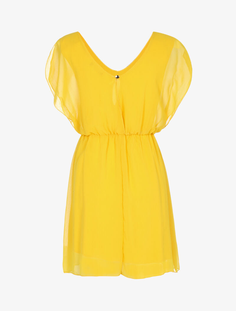 Robe patineuse en voile - jaune - 6