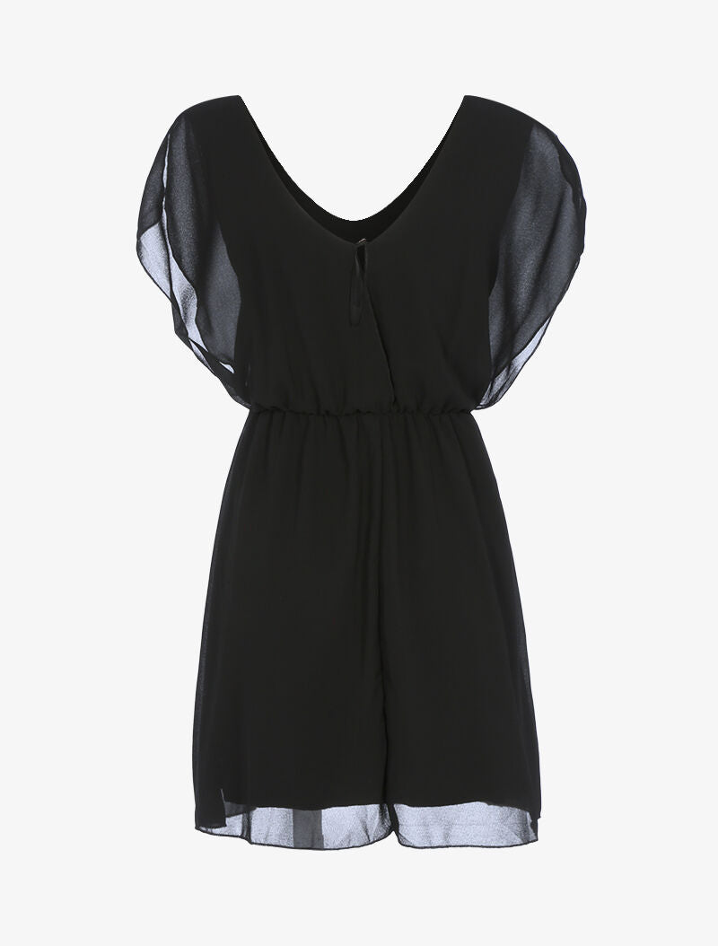 Robe patineuse en voile - noir - 2
