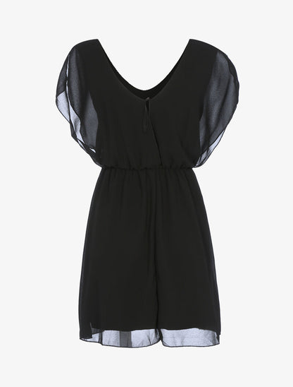 Robe patineuse en voile - noir - 2