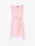 Robe fluide ceinturée - rose - 3