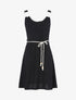 Robe à bretelles style corde - noir - 1