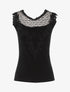 Top à détails ajourés en crochet - noir - 1