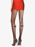 Collants résille à strass et noeuds - noir - 2