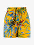 Short à imprimé feuillages - jaune/bleu - 1