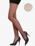 Collants à grosses résilles - beige - 1