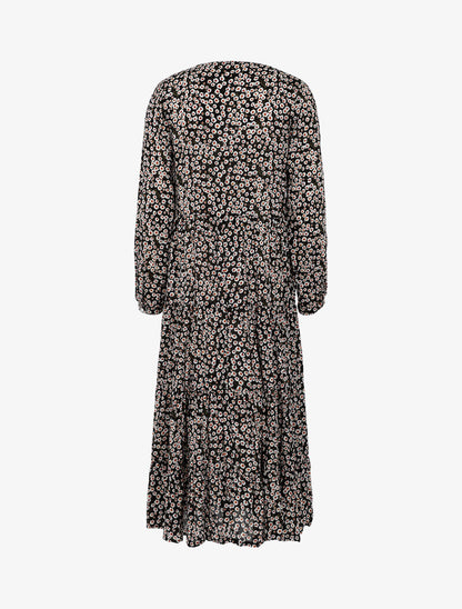 Robe à imprimé pâquerettes - noir - 2