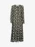 Robe fluide à imprimé champêtre - marine - 3