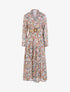 Robe longue à imprimé floral - vert - 1