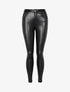 Jean en simili coupe skinny - noir - 3