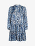 Robe à imprimé graphique - bleu - 3