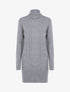 Robe pull à formes graphiques texturées et bandes - gris clair - 3