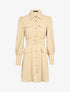 Robe chemise fluide multi poches - beige - 1