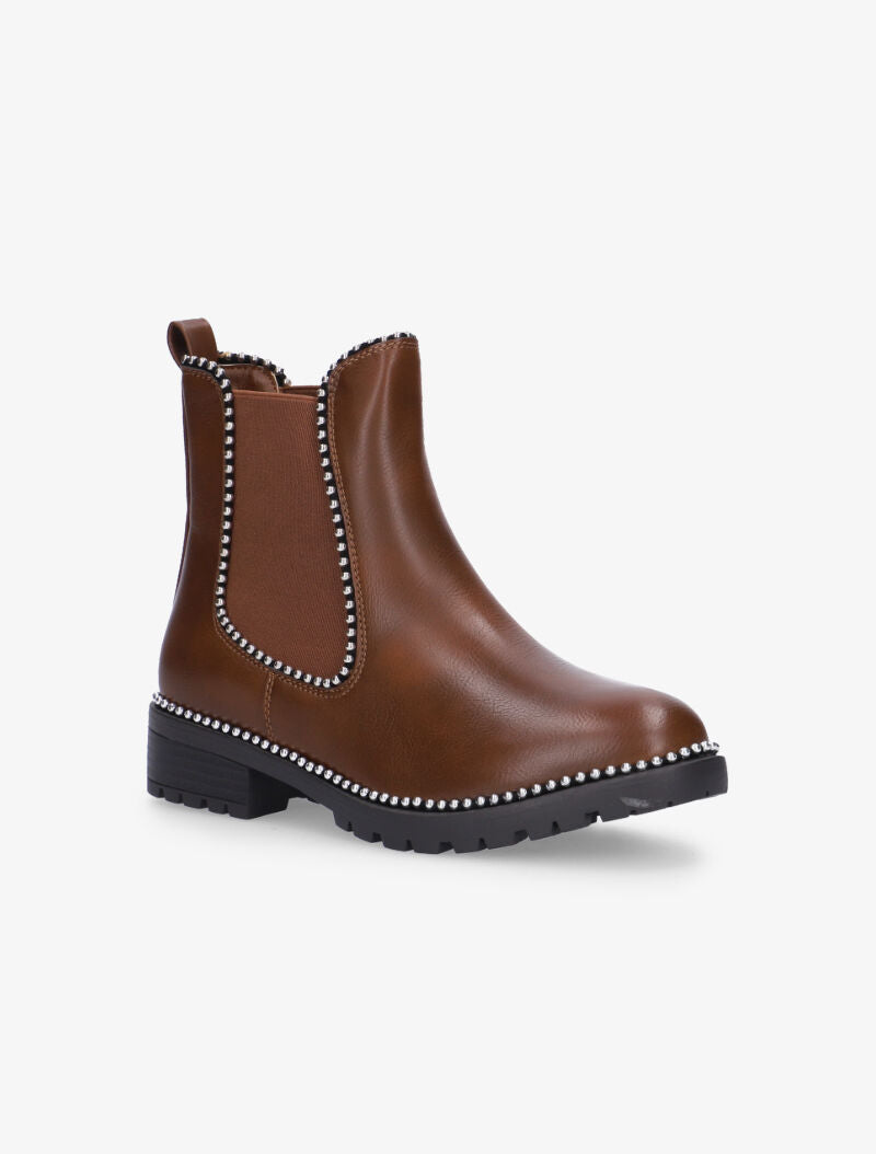 Chelsea boots casual à billes - marron - 2