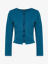 Veste ouverte unie - bleu pétrole - 1