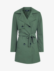 Veste style trench coat - kaki - 1