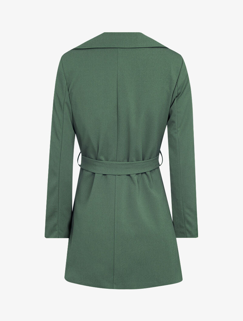 Veste style trench coat - kaki - 2