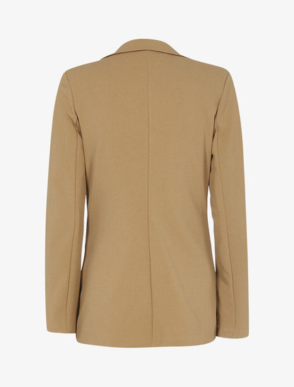 Veste casual unie - camel - 2