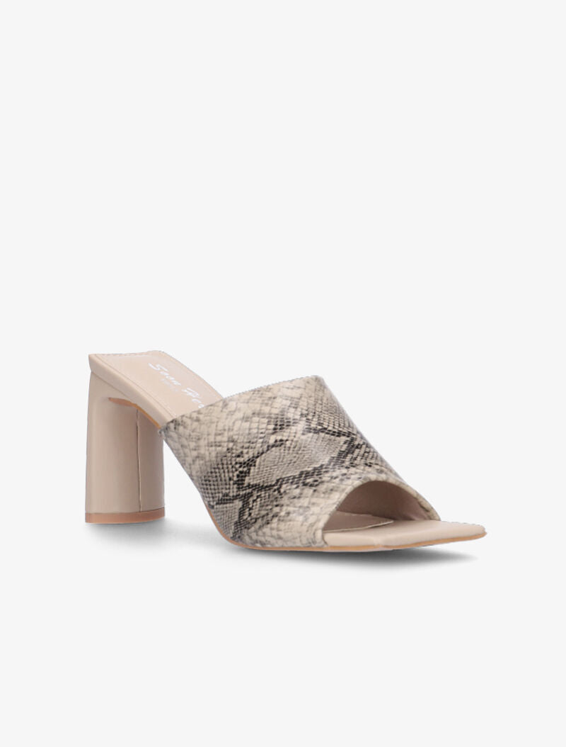 Mules à talon Français stylisé - python - 7