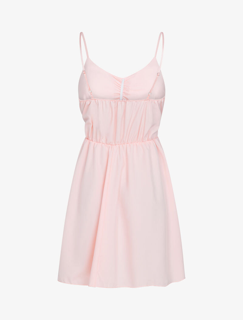 Robe patineuse à fines bretelles - rose - 3