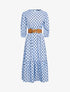 Robe à imprimé pois - bleu ciel - 1
