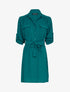 Robe ample style chemise - bleu canard - 4