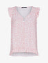 Top à imprimé moucheté - rose - 1