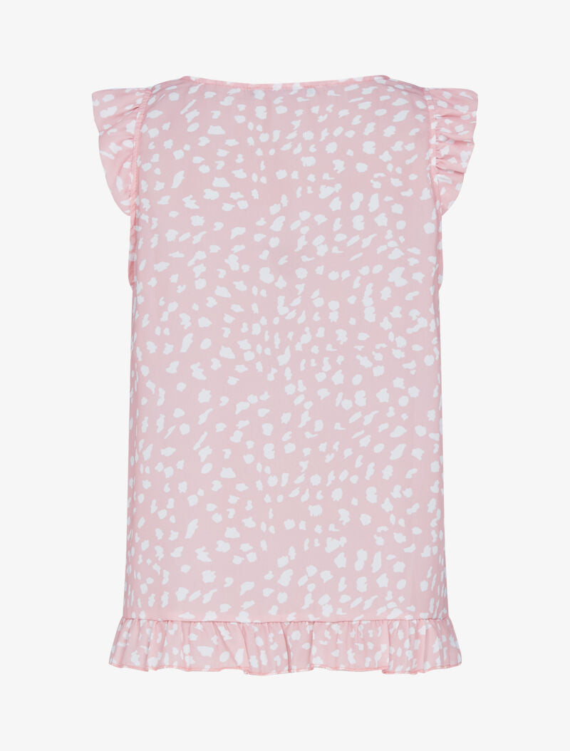 Top à imprimé moucheté - rose - 2