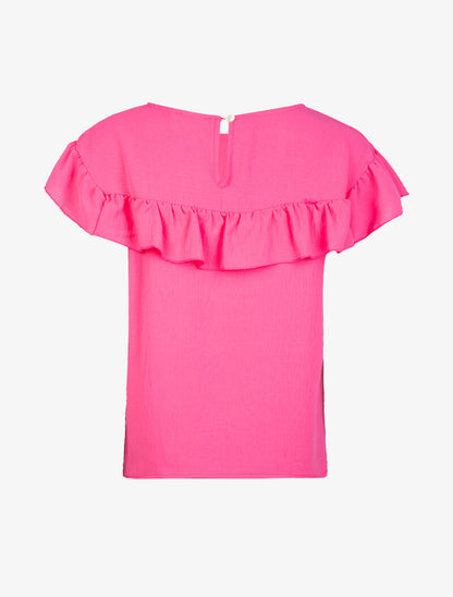 Top à bande volantée - fushia - 2