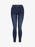 Jean taille haute push-up - denim brut - 1
